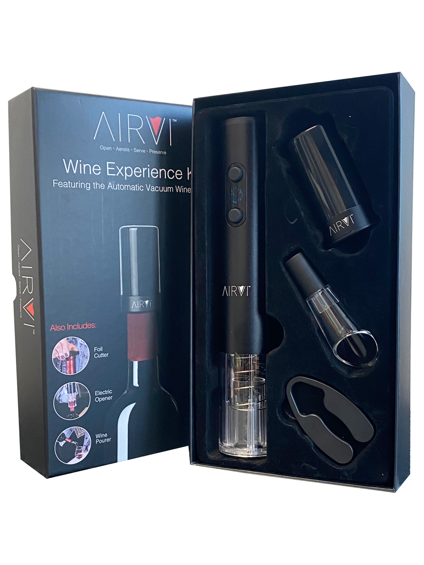 AirVi Electric Opener Kit with Automatic Vacuum Wine Saver
