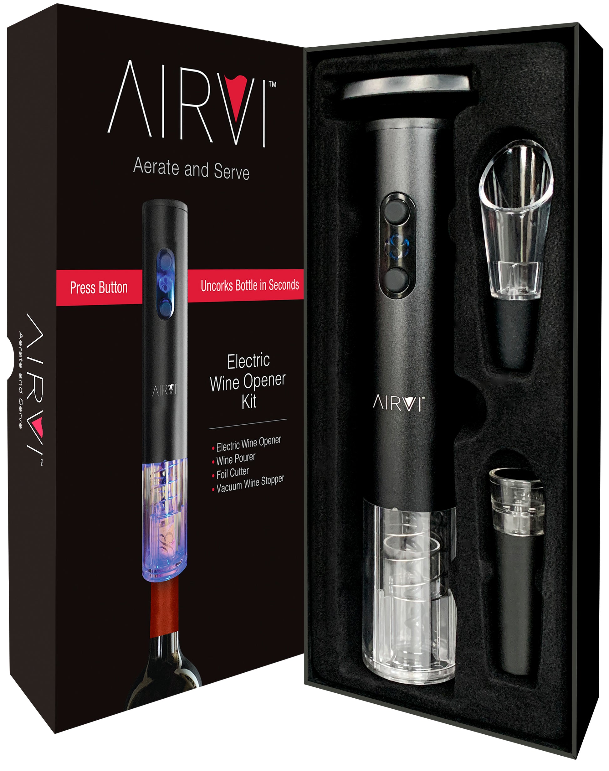 AirVi Electric Wine Opener Kit – AirVi Wine Accessories